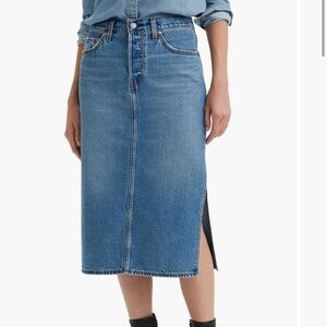 Classic Levi’s High Rise Blue Denim Skirt